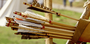 Wooden arrows for Bow and Arrow